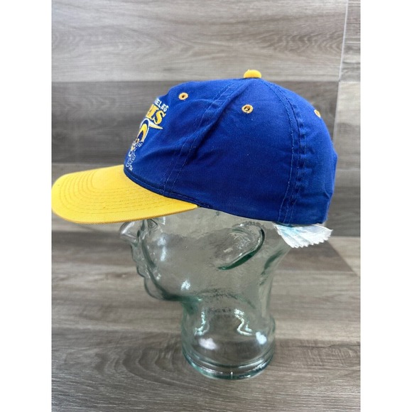 Vintage Los Angeles Rams NFL Hat Cap Drew Pearson SnapBack Mens Blue Yellow - Picture 4 of 10